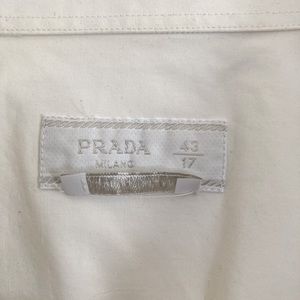 Two Prada short sleeve military shirt